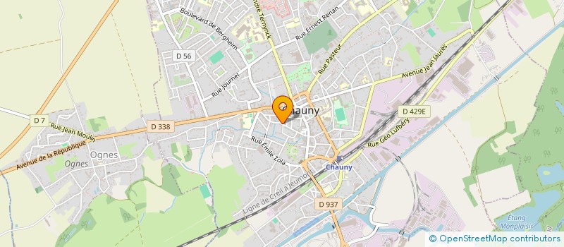 localisation de l'entreprise MONSIEUR LUDOVIC LEFEVRE à CHAUNY