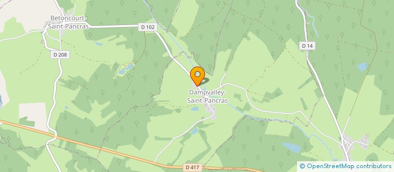 localisation de l'entreprise MONSIEUR LUDOVIC LEFEVRE  DAMPVALLEY-SAINT-PANCRAS