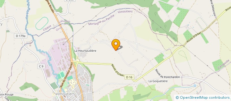 localisation de l'entreprise MONSIEUR LUDOVIC LEFEVRE à VIMOUTIERS