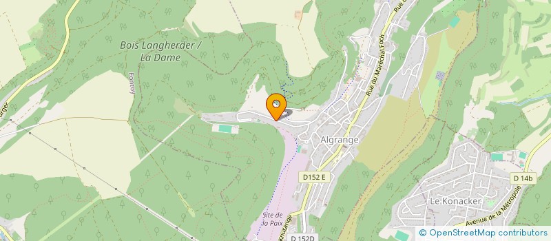 localisation de l'entreprise MONSIEUR LUDOVIC LEFRERE  ALGRANGE