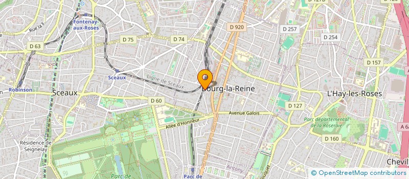 localisation de l'entreprise MONSIEUR LUDOVIC LEGAY à BOURG-LA-REINE