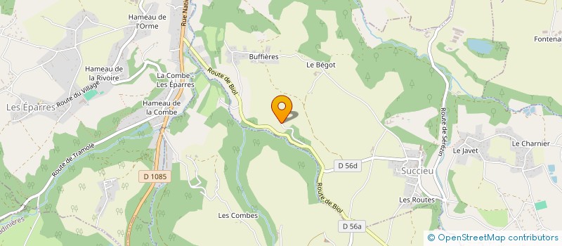 localisation de l'entreprise MONSIEUR LUDOVIC LEGLISE  SUCCIEU