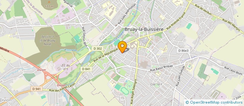 localisation de l'entreprise MONSIEUR LUDOVIC LEGRAND  BRUAY-LA-BUISSIERE