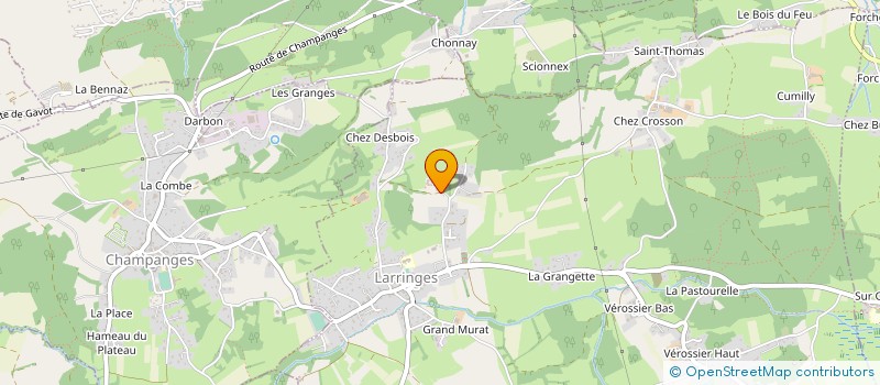 localisation de l'entreprise MONSIEUR LUDOVIC LEHERICY  CHAMPANGES