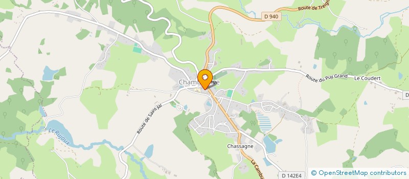 localisation de l'entreprise MONSIEUR LUDOVIC LEJEUNE  CHAMBOULIVE