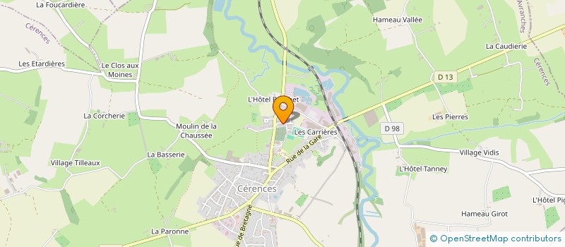 localisation de l'entreprise MONSIEUR LUDOVIC LEMANIER  CERENCES