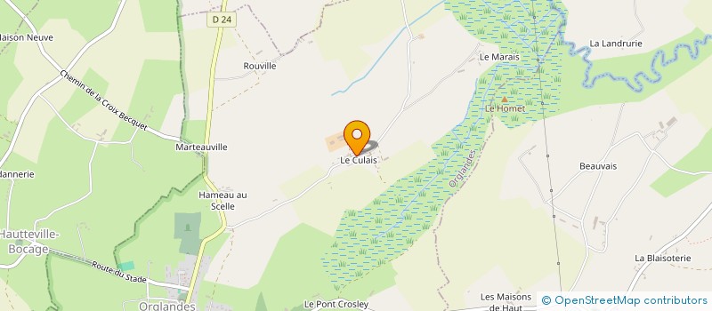 localisation de l'entreprise MONSIEUR LUDOVIC LEMARCHAND  ORGLANDES