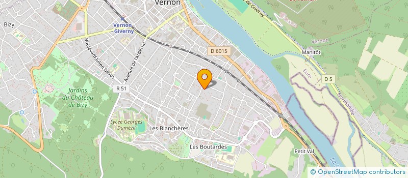 localisation de l'entreprise MONSIEUR LUDOVIC LEMELLE  VERNON