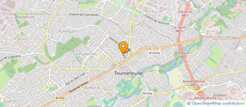 localisation de l'entreprise MONSIEUR LUDOVIC LENFANT  TOURNEFEUILLE