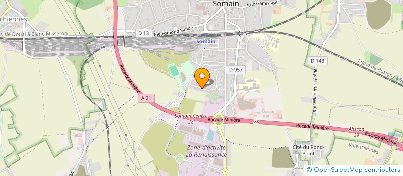 localisation de l'entreprise MONSIEUR LUDOVIC LENGRAND à SOMAIN