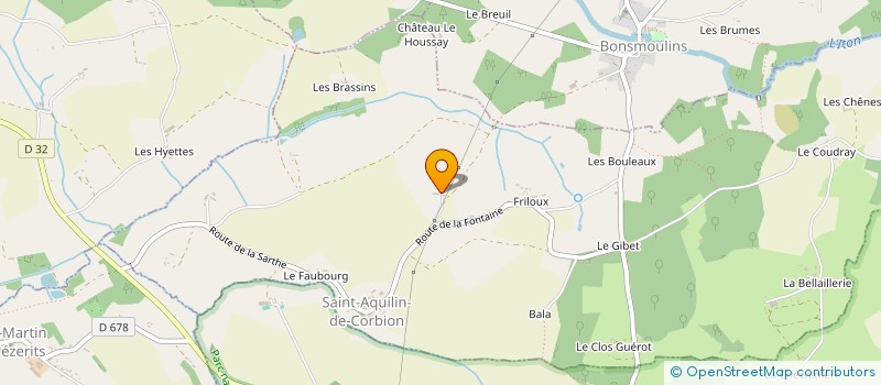 localisation de l'entreprise MONSIEUR LUDOVIC LENORMAND à SAINT-AQUILIN-DE-CORBION