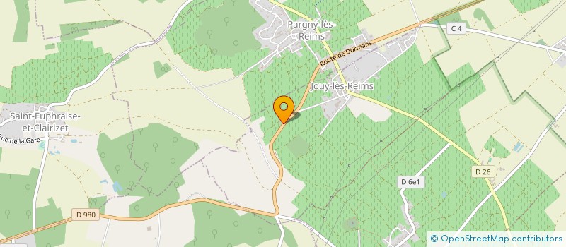 localisation de l'entreprise MONSIEUR LUDOVIC LEROUGE  JOUY-LES-REIMS