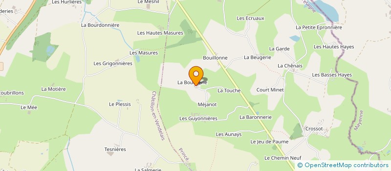localisation de l'entreprise MONSIEUR LUDOVIC LEROUX à PRINCE