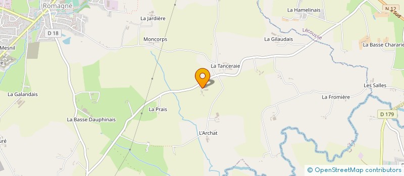 localisation de l'entreprise MONSIEUR LUDOVIC LESACHER à ROMAGNE