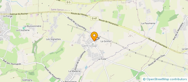 localisation de l'entreprise MONSIEUR LUDOVIC LETONDEUR  SAINT-LOUP