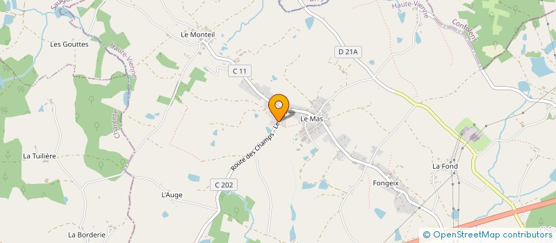 localisation de l'entreprise MONSIEUR LUDOVIC LHERAUD  SAINT JUNIEN