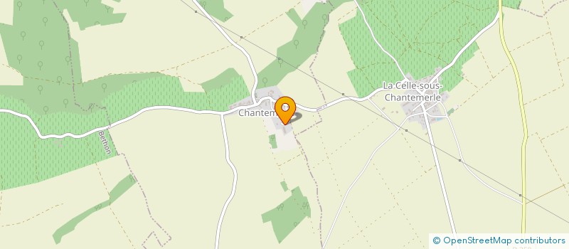 localisation de l'entreprise MONSIEUR LUDOVIC LHOMME  LA CELLE SOUS CHANTEMERLE