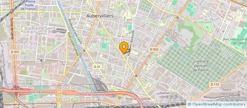 localisation de l'entreprise MONSIEUR LUDOVIC LIBANUS à AUBERVILLIERS