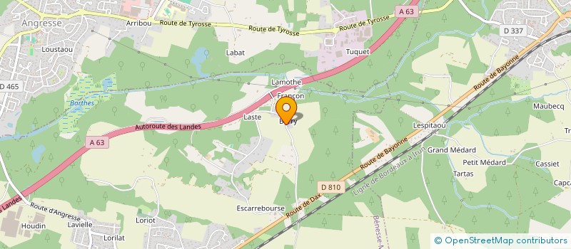 localisation de l'entreprise MONSIEUR LUDOVIC LIGONNIERE  BENESSE-MAREMNE