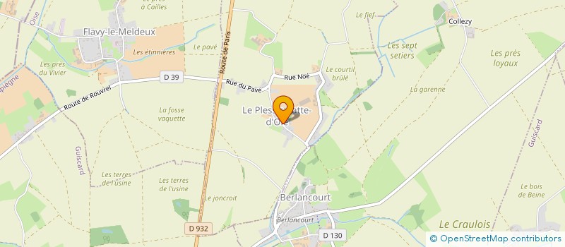 localisation de l'entreprise MONSIEUR LUDOVIC LLERES  LE PLESSIS-PATTE-D'OIE