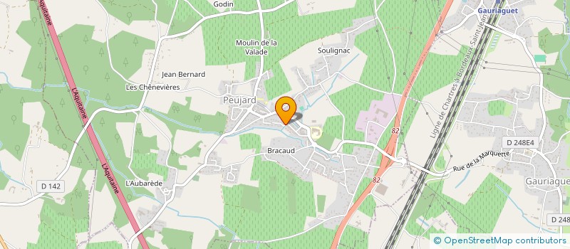 localisation de l'entreprise MONSIEUR LUDOVIC LLONCH  PEUJARD