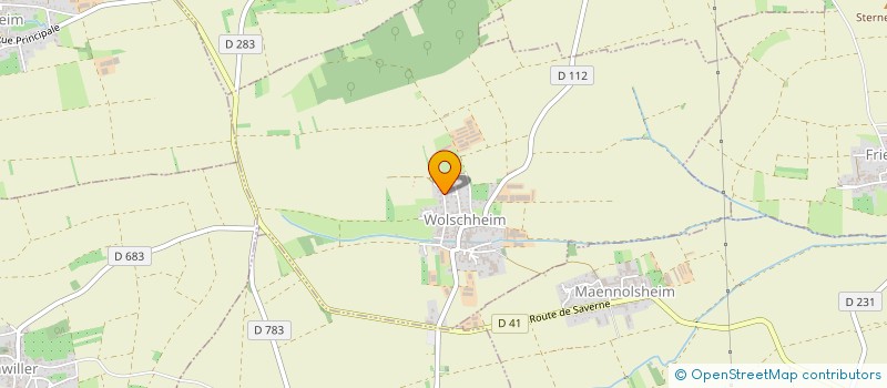 localisation de l'entreprise MONSIEUR LUDOVIC LOPES  WOLSCHHEIM