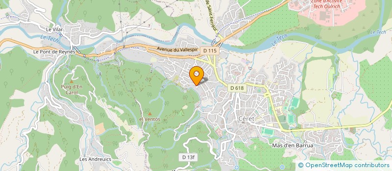 localisation de l'entreprise MONSIEUR LUDOVIC LOPEZ  CERET