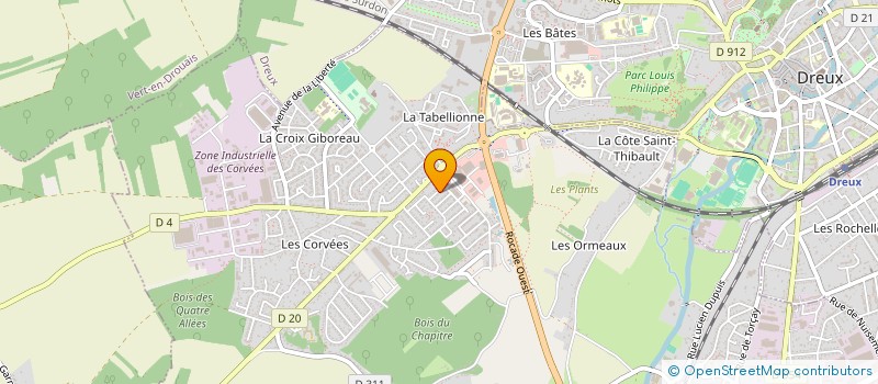 localisation de l'entreprise MONSIEUR LUDOVIC LOUDIERE à VERNOUILLET