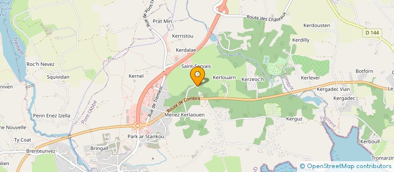 localisation de l'entreprise MONSIEUR LUDOVIC LUCAS  PONT L ABBE