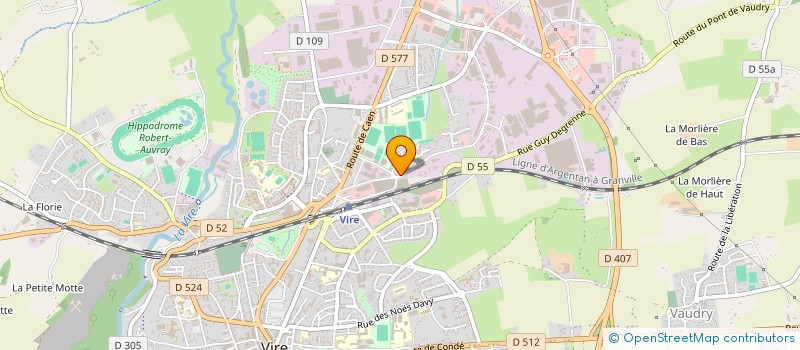 localisation de l'entreprise MONSIEUR LUDOVIC MACE  VIRE NORMANDIE