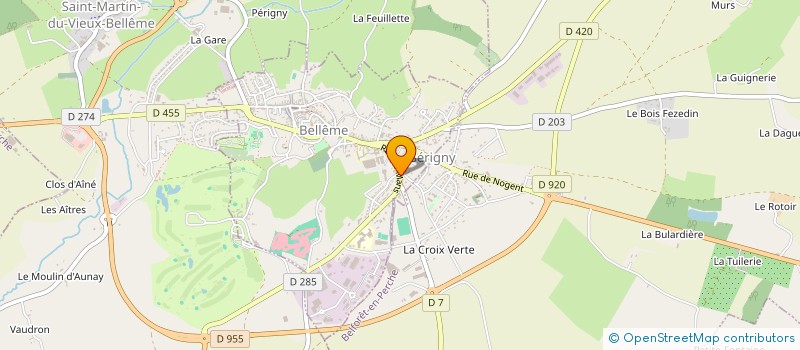 localisation de l'entreprise MONSIEUR LUDOVIC MAILLARD à BELLEME