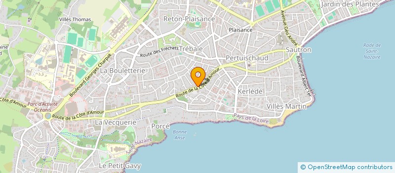 localisation de l'entreprise MONSIEUR LUDOVIC MALHERBE  SAINT-NAZAIRE