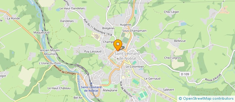 localisation de l'entreprise MONSIEUR LUDOVIC MALLEGOL à SAINT-LEONARD-DE-NOBLAT