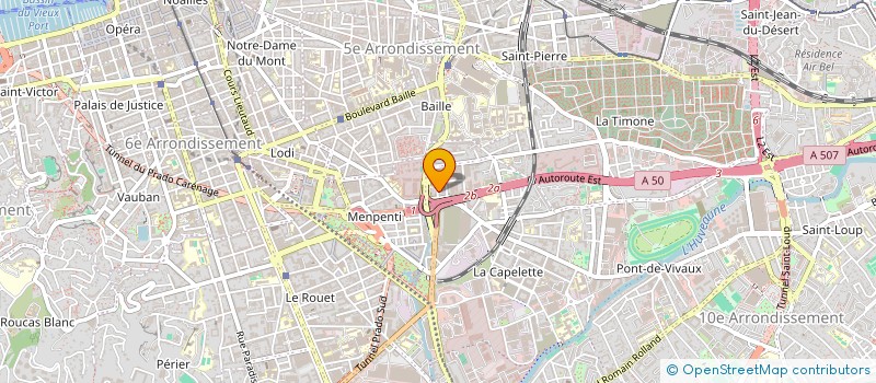 localisation de l'entreprise MONSIEUR LUDOVIC MANDON  MARSEILLE