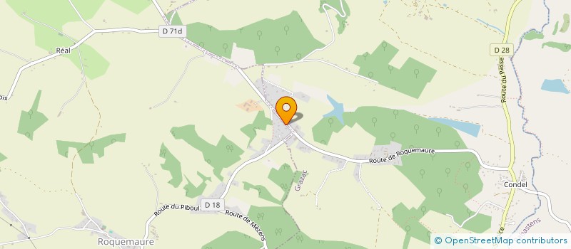 localisation de l'entreprise MONSIEUR LUDOVIC MARCEILLAC  ROQUEMAURE