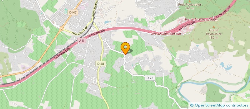 localisation de l'entreprise MONSIEUR LUDOVIC MARCEL  VIDAUBAN