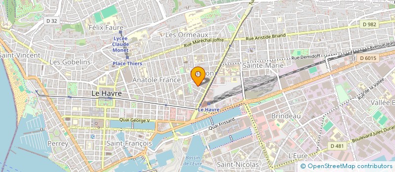 localisation de l'entreprise MONSIEUR LUDOVIC MARCEL ALAIN BONHOMME  LE HAVRE