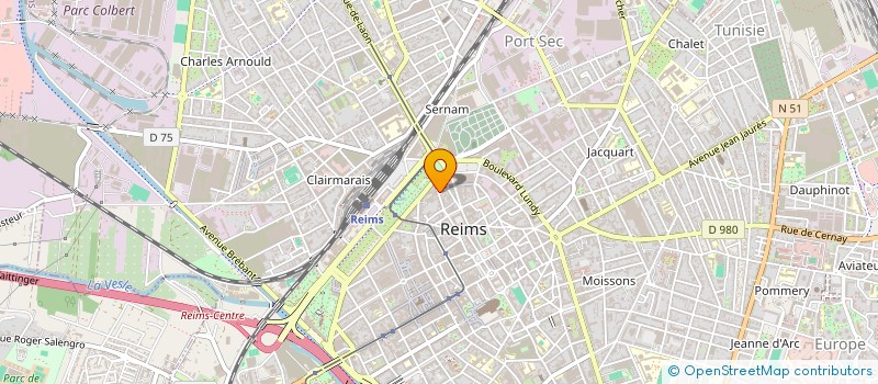 localisation de l'entreprise MONSIEUR LUDOVIC MARCHAL  REIMS