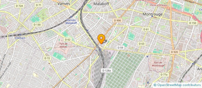 localisation de l'entreprise MONSIEUR LUDOVIC MARIE-LUCE  MONTROUGE