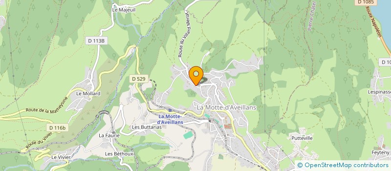 localisation de l'entreprise MONSIEUR LUDOVIC MARSAN  LA MOTTE-D'AVEILLANS