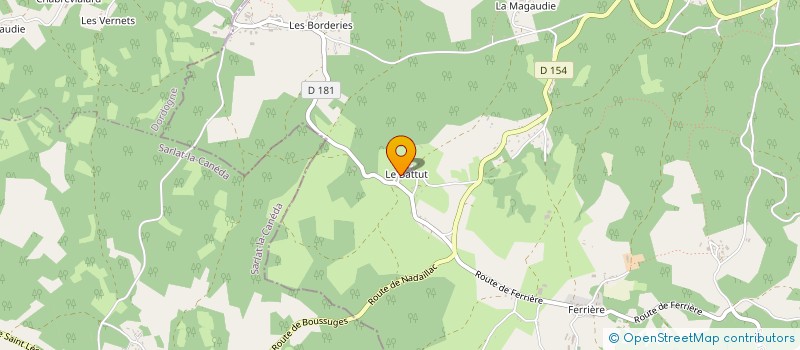 localisation de l'entreprise MONSIEUR LUDOVIC MARTEL  CHARTRIER-FERRIERE