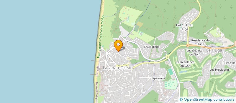 localisation de l'entreprise MONSIEUR LUDOVIC MARTIAL  LACANAU