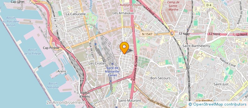 localisation de l'entreprise MONSIEUR LUDOVIC MARTIN à MARSEILLE