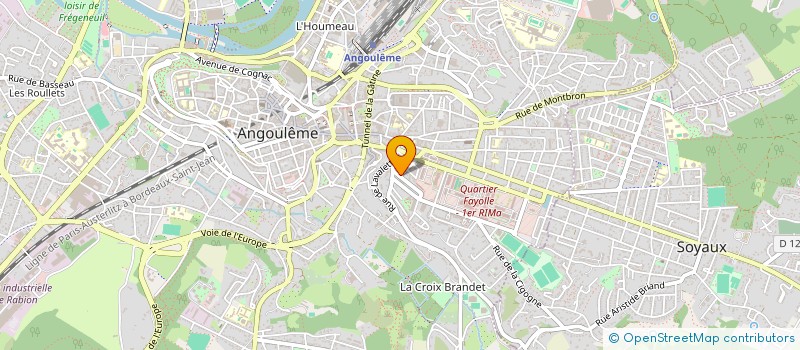 localisation de l'entreprise MONSIEUR LUDOVIC MARTIN à ANGOULEME