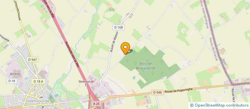 localisation de l'entreprise MONSIEUR LUDOVIC MARTIN  STEENVOORDE