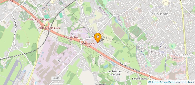 localisation de l'entreprise MONSIEUR LUDOVIC MARTIN  BOUGUENAIS