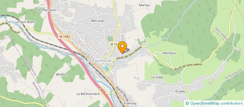 localisation de l'entreprise MONSIEUR LUDOVIC MARTIN  LA FOUILLOUSE