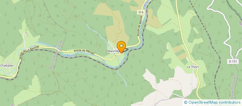 localisation de l'entreprise MONSIEUR LUDOVIC MARTINEZ  LA BASTIDE-PUYLAURENT