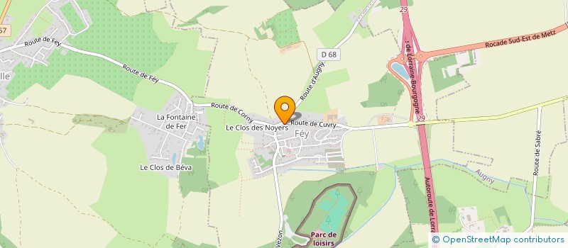 localisation de l'entreprise MONSIEUR LUDOVIC MARTINOT à FEY