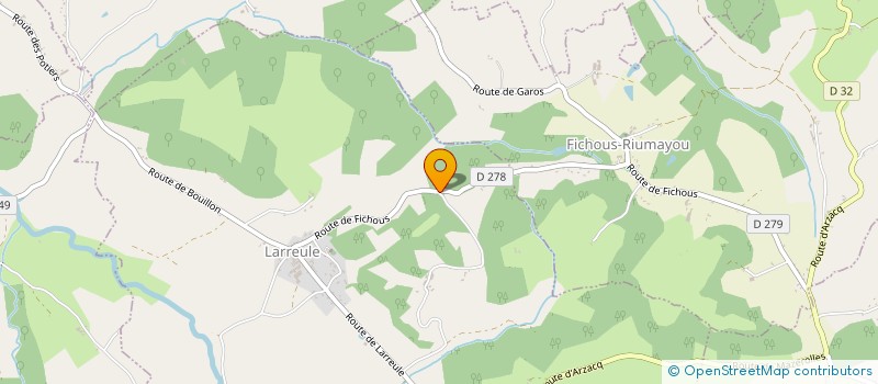 localisation de l'entreprise MONSIEUR LUDOVIC MASSEING  LARREULE